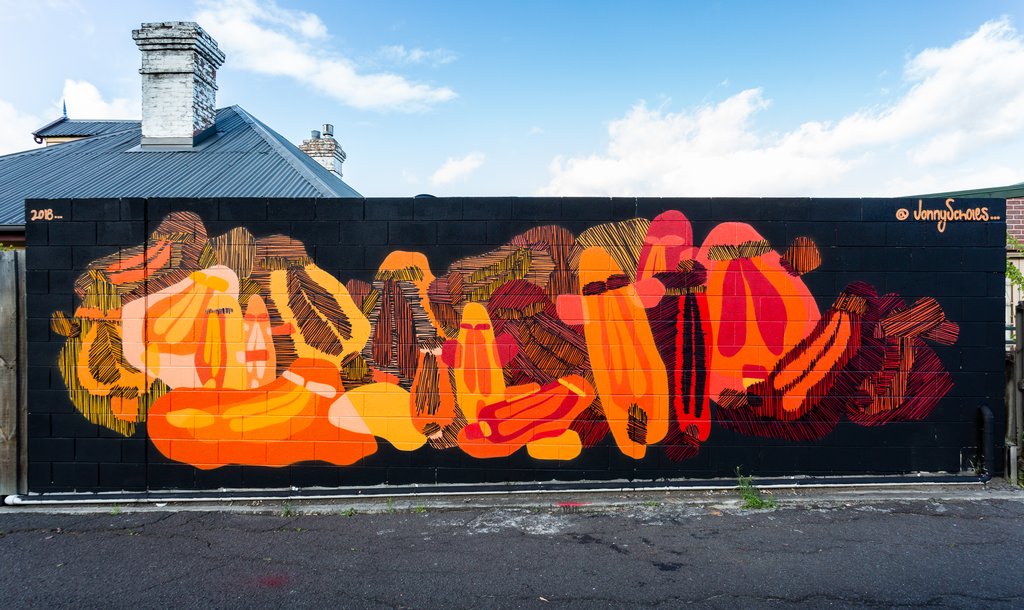 Brooker Highway Mural by Jonny Scholes 2018