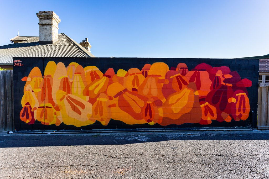 Brooker Highway Mural by Jonny Scholes 2021