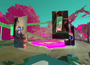 In-game screenshot of INSIDE with the player looking at the main battle stage.
