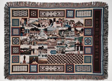 Tapestry artwork from exhibition Interpreted. By Jonny Scholes